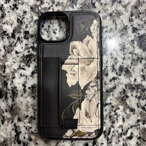 Elegant Black Floral Phone Case